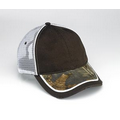 Mesh back applique cap with liceneced Camo